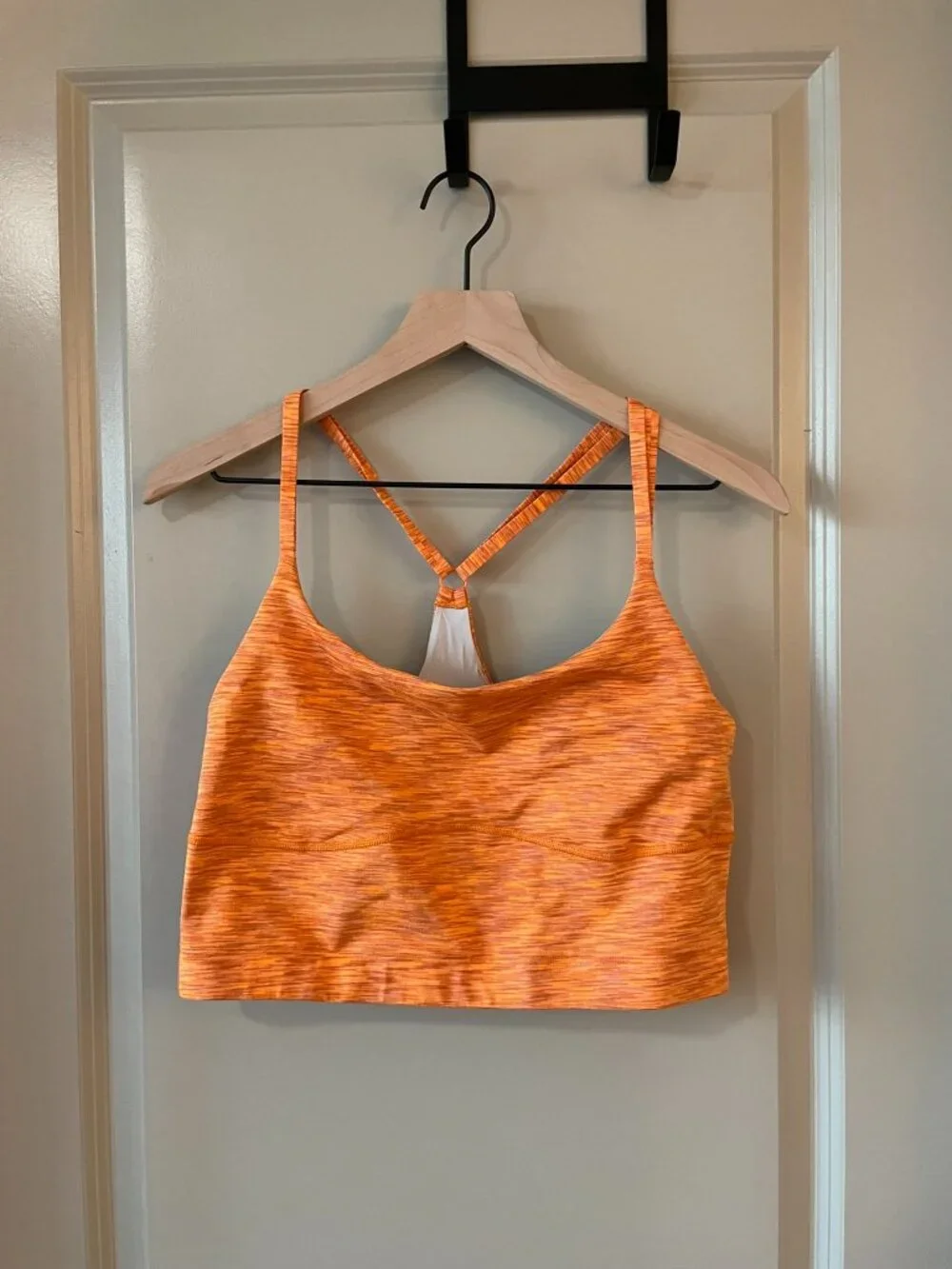 Outdoor Voices Flow Crop Top in Tangerine, Size XL